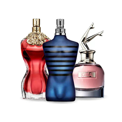 Pack de 3 perfumes: Jean Paul Gaultier THE BEAUTIFUL, Jean Paul Gaultier ULTRA MALE y Jean Paul Gaultier SCANDAL - 100 ml